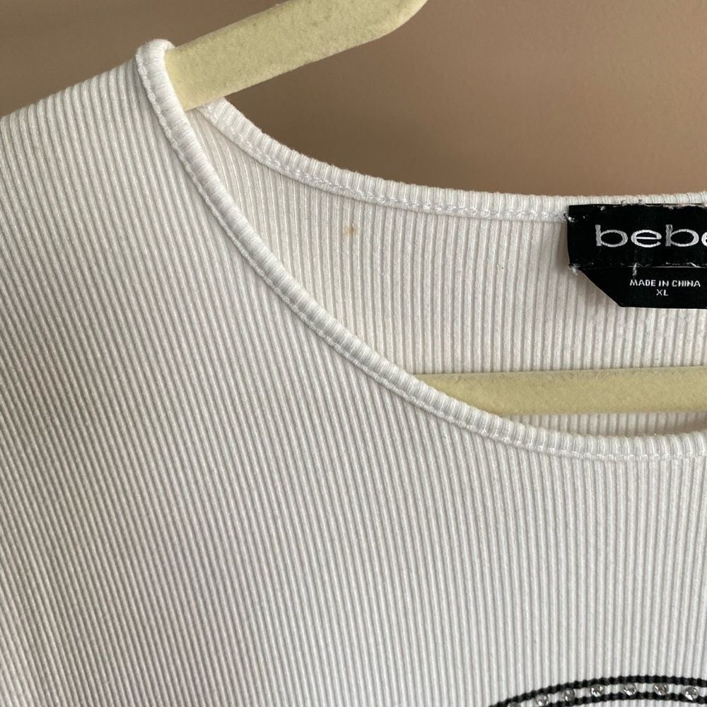 bebe Ribbed Logo Baby Tee - Picture 5 of 6